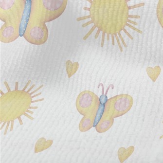 Butterfly With Circle Pattern Terry