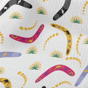 Kangaroo Image On Boomerang Terry