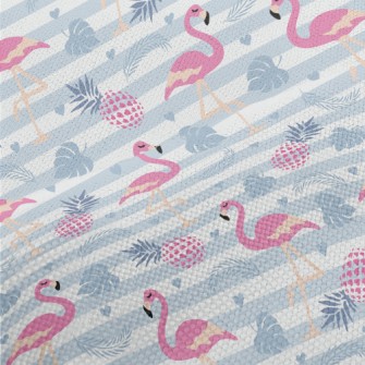 Flamingo Standing On One Leg T Performance Linen