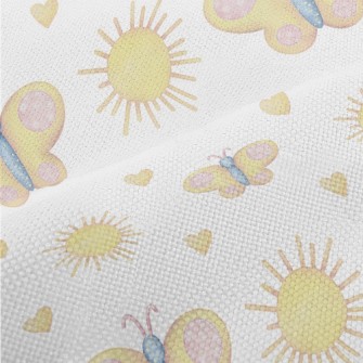 Butterfly With Circle Pattern Performance Linen