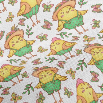 Butterflies Flying Around The  Performance Linen