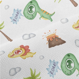 Big-eyed Baby Dinosaur And Vol Performance Linen