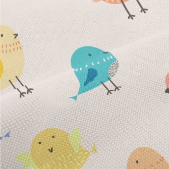 Colorful Bird Practicing Flyin Performance Linen