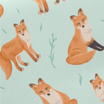 Orange Fox With Deep Eyes Twill