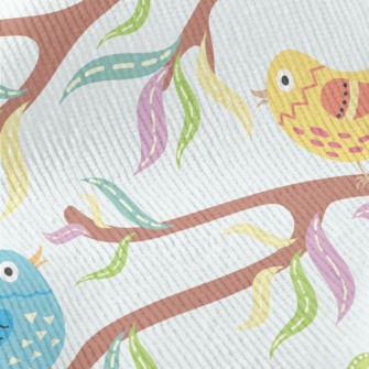 Bird Singing On A Branch Standard Corduroy