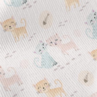 Bright Cat With Pink Ears Standard Corduroy