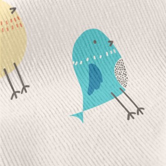 Colorful Bird Practicing Flyin Standard Corduroy