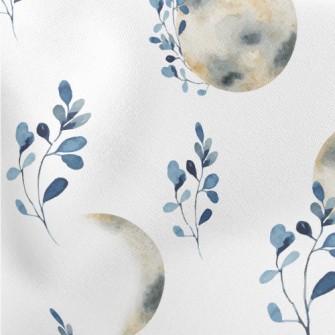 Watercolor Style Blurred Moon Stretch Ponte