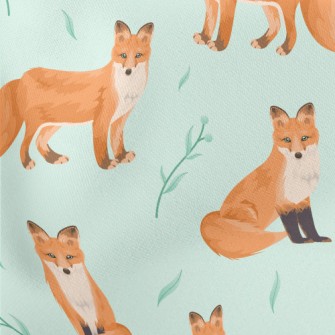 Orange Fox With Deep Eyes Stretch Ponte