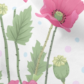 Poppies Blooming Everywhere Micro Fleece