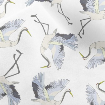 Red-crowned Cranes Spread Thei Micro Fleece