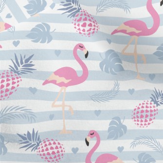 Flamingo Standing On One Leg T Micro Fleece