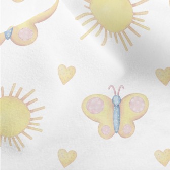 Butterfly With Circle Pattern Micro Fleece