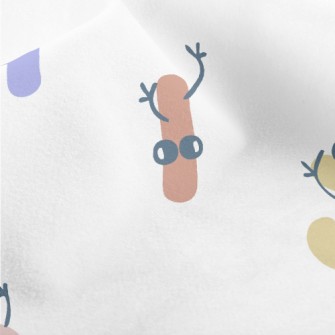 Playful Letters With Hands And Micro Fleece