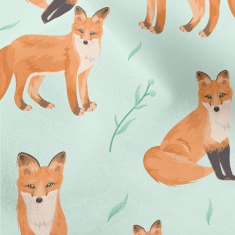 Orange Fox With Deep Eyes Micro Fleece