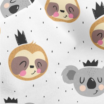 Big Heads Of Koalas And Sloths Micro Fleece