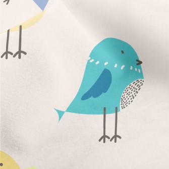 Colorful Bird Practicing Flyin Micro Fleece