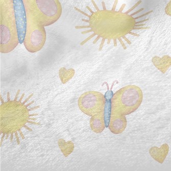 Butterfly With Circle Pattern Minky