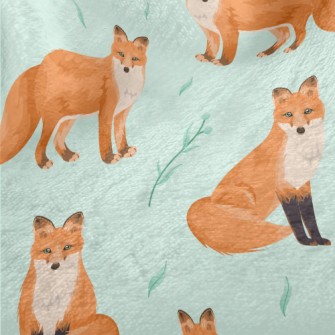 Orange Fox With Deep Eyes Minky