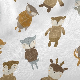 Animals Wearing Sweaters Minky