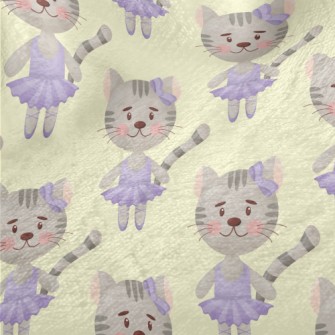 Cat In Purple Dancing Costume Minky