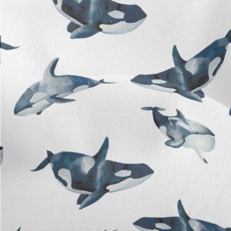 Killer Whales Swimming Freely Lightweight Performance Linen