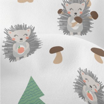 Little Hedgehog Found Deliciou Lightweight Performance Linen