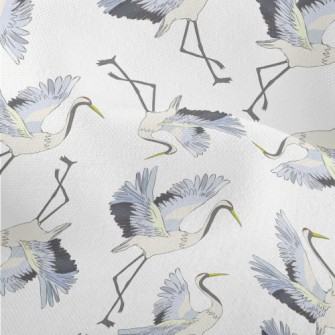 Red-crowned Cranes Spread Thei Lightweight Performance Linen