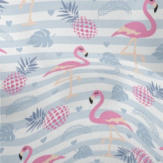 Flamingo Standing On One Leg T Lightweight Performance Linen