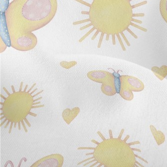 Butterfly With Circle Pattern Lightweight Performance Linen
