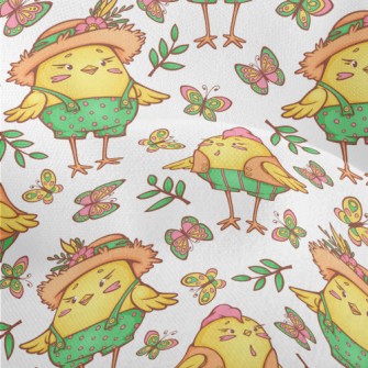 Butterflies Flying Around The  Lightweight Performance Linen