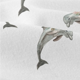 Dolphin With Flowers On Its Bo Modern Jersey