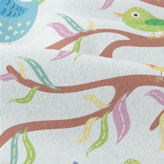Bird Singing On A Branch Modern Jersey