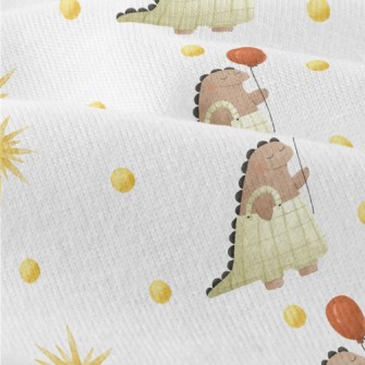 Cute Dinosaur Holding A Balloo Modern Jersey