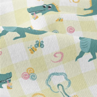 Big Eyed Crocodile Holding An  Modern Jersey