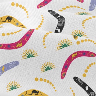 Kangaroo Image On Boomerang Modern Jersey