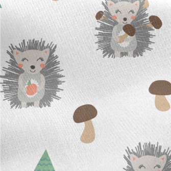 Little Hedgehog Found Deliciou Jersey Backed Fleece