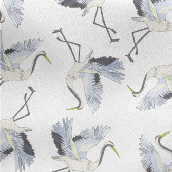 Red-crowned Cranes Spread Thei Jersey Backed Fleece