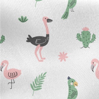 Strange Wild Birds Jersey Backed Fleece