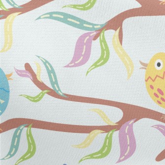 Bird Singing On A Branch Pongee
