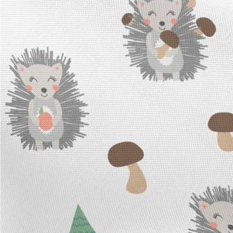 Little Hedgehog Found Deliciou Pongee