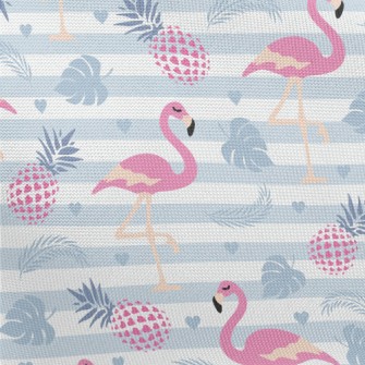 Flamingo Standing On One Leg T Pongee