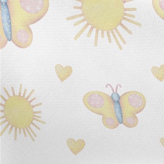 Butterfly With Circle Pattern Pongee