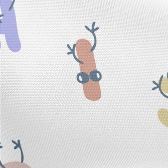 Playful Letters With Hands And Pongee