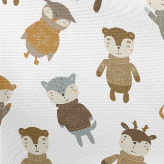 Animals Wearing Sweaters Pongee