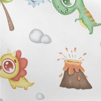 Big-eyed Baby Dinosaur And Vol Pongee