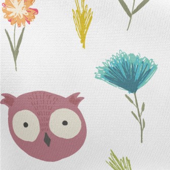 Big-eyed Cute Owl Pongee