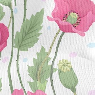 Poppies Blooming Everywhere Stretch Jersey