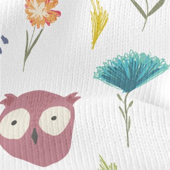 Big-eyed Cute Owl Stretch Jersey