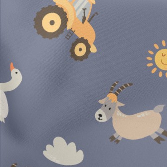 Farmer&#39;s Cart Chasing Shee Lightweight Cotton Poplin